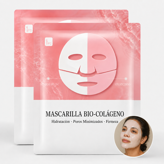 MASCARILLA FACIAL BIO-COLÁGENO — Hidratación Profunda y Poros Minimizados